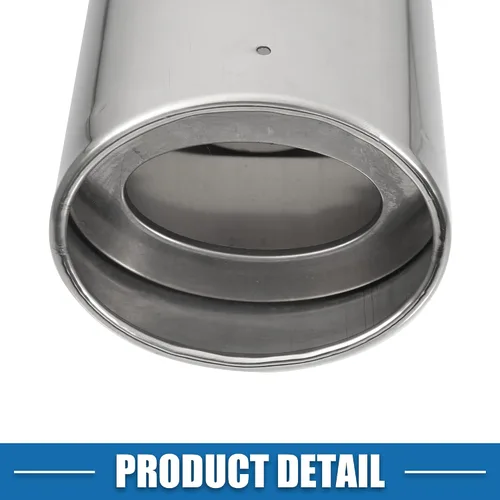 Vista 6 de Tubo de escape de entrada ajustable para automóvil, tubo de escape de 1.5 a 2.25 pulgadas para tubos de 2.24 x 1.26 pulgadas, salida de 5.24