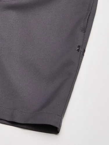 Vista 4 de Under Armour Pantalón corto de golf para niños, trabillas para cinturón, cierre elástico, ligero y elástico