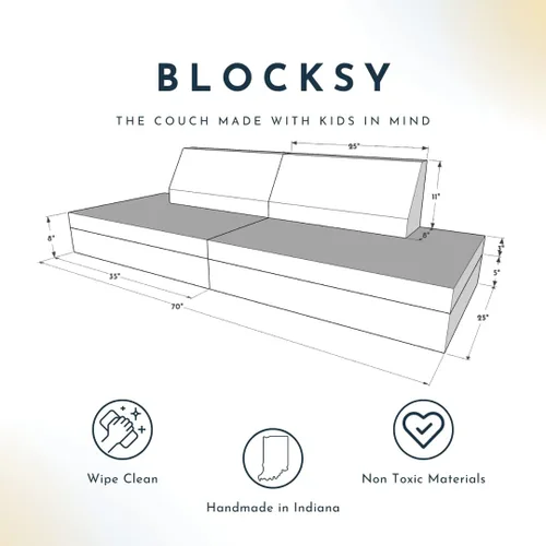 Vista 3 de Foamnasium Blocksy - Sofá infantil.