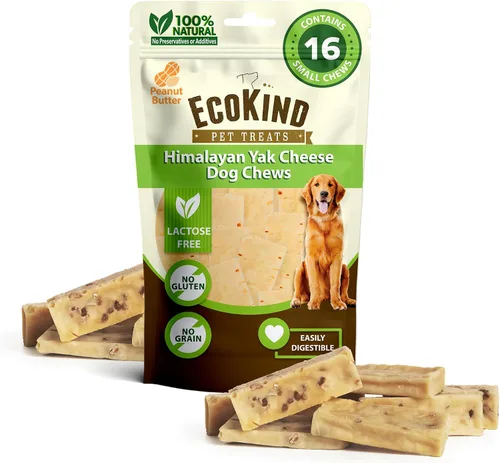 Vista 34 de EcoKind Premium Gold Yak Cheese Masticables para Perros del Himalaya, golosinas saludables para perros pequeños, totalmente naturales, masticables