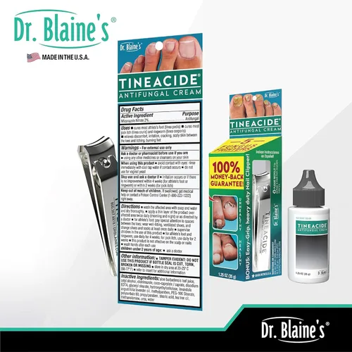 Vista 3 de Dr. Blaine's Tineacide Crema Antifúngica 1.25 oz. (Cantidad de 3)