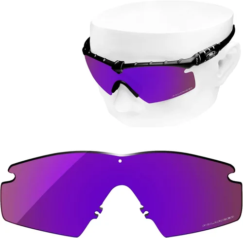 Vista 2 de OOWLIT Lentes de repuesto compatibles con Oakley Si M Frame 2.0Si M Frame 3.0 Sunglass Cosmic Combine8 Polarizadas