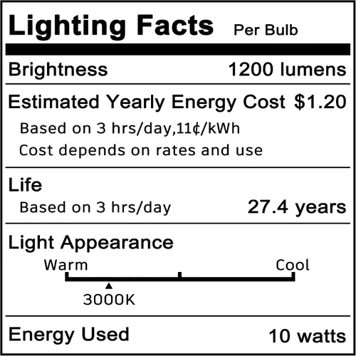 Vista 8 de Bombilla de araña E17 10W LED A60 con forma de globo 1200lm 3000K blanco