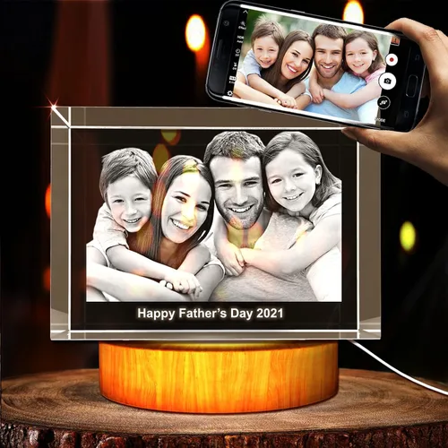 Vista 12 de Corazón de Cristal 3D Personalizado con Foto – Imagen Personalizada Grabada con Láser en Vidrio – Regalo Conmemorativo, de Boda, Aniversario