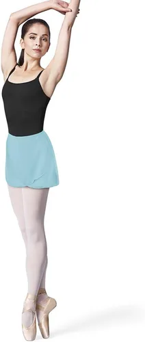 Vista 11 de Bloch Falda de ballet Vera Georgette para mujer, falda cruzada de ballet Vera Georgette Berenjena