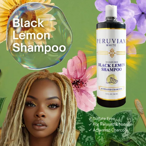 Vista 8 de Champú de carbón activado con limón negro (32 oz.)