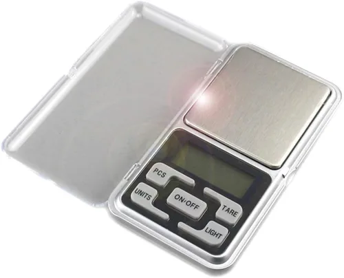 Vista 5 de Báscula digital de joyería con escala miligrama, tamaño de bolsillo, Steelyard de alta precisión, 1.1 libras/17.64 oz (0.00 oz), recarga para joyas