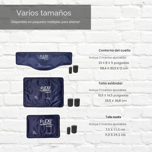 Vista 7 de FlexiKold Paquetes de Hielo para Lesiones Reutilizables con Correas – Compresa Fría de Gel, Paquete Frío, Paquete de Hielo para Rodilla, – Envoltura