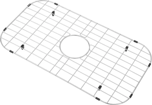 Vista 19 de Rejilla de fregadero de cocina Zeesink, protectores de fregadero de 18 1/2" X 13 3/8", rejilla de fregadero de acero inoxidable con drenaje central