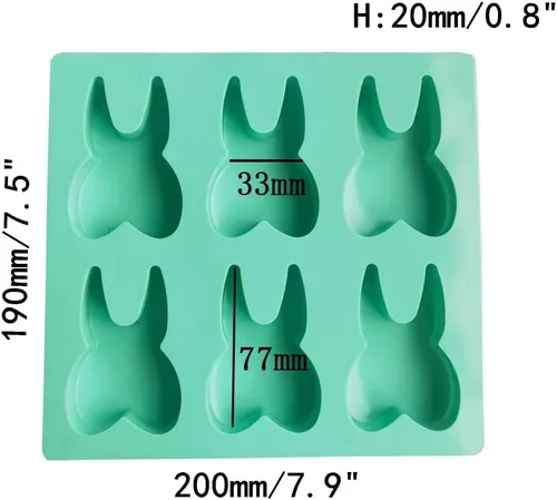 Vista 2 de Molde de silicona para dientes con forma de dientes, bandeja para cubitos de hielo, molde de chocolate, molde para dulces, mini molde para jabón