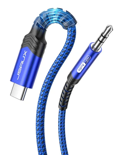 Vista 8 de JSAUX Cable USB C a conector auxiliar de audio de 0.138 in [1.6 pies], USB tipo C a 0.138 in, cable estéreo de auriculares compatible con iPhone 16