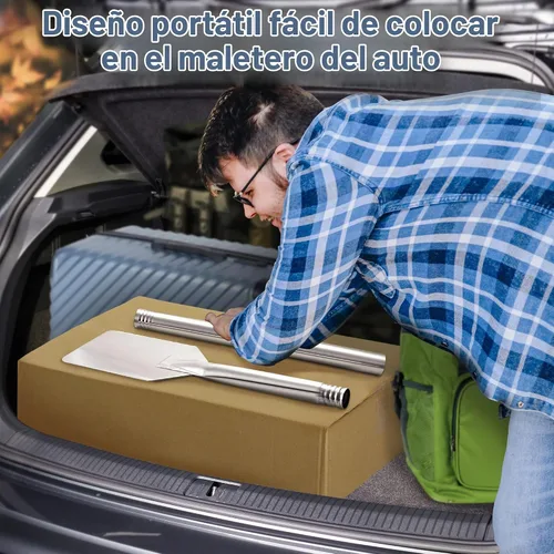 Vista 5 de ARC - Paleta mezcladora de acero inoxidable de 36 pulgadas con mango