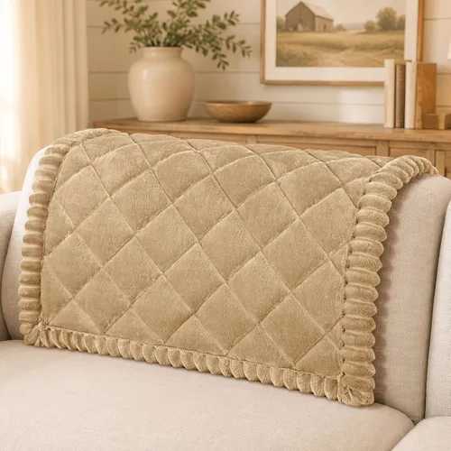 Vista 44 de Smiry Couch Cover for Dogs, Non Slip Washable Pet Sofa Protector for Large Dogs, Cats, Fuzzy Plush Sofa Covers Backrest & Armrest, Against Fur, Dirt