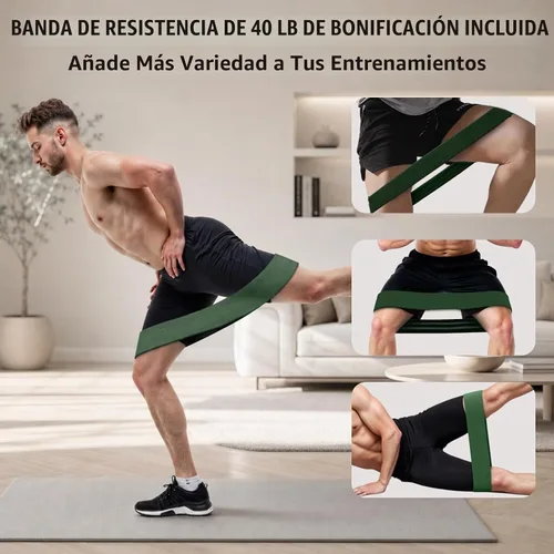 Vista 8 de Pelvic Floor Exercise Devices 35lb Resistance Kegel Thigh Trainer with Band 35 lb Verde Oscuro