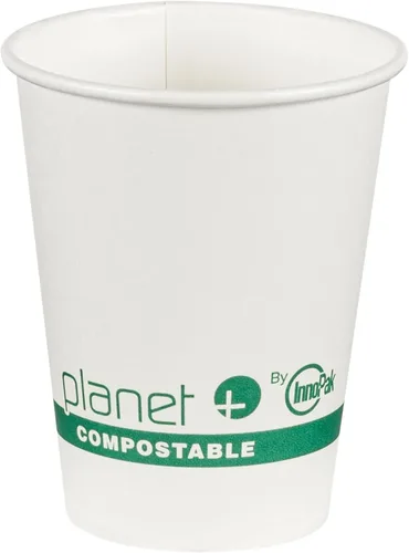 Vista 6 de Planet+ Vaso caliente laminado PLA 100% compostable, 4 onzas, caja de 1000