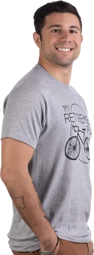 Vista 3 de My Retirement Plan (bicicleta) Camiseta divertida para hombre ciclista jubilado