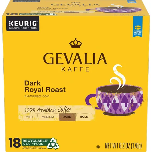 Vista 8 de Gevalia Cápsulas de Cappuccino Keurig K Cup con paquetes de espuma de 5.98 onzas (24 unidades, 4 cajas)