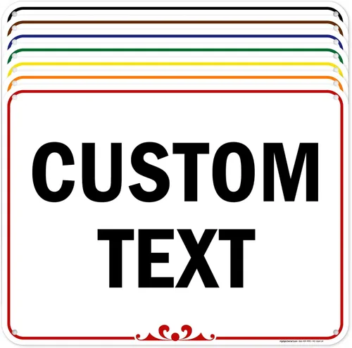 Vista 30 de My Sign Center (Prestige) - Letrero personalizado, para negocios, uso en interiores y exteriores, 7 x 10 pulgadas, libre de óxido, aluminio 040
