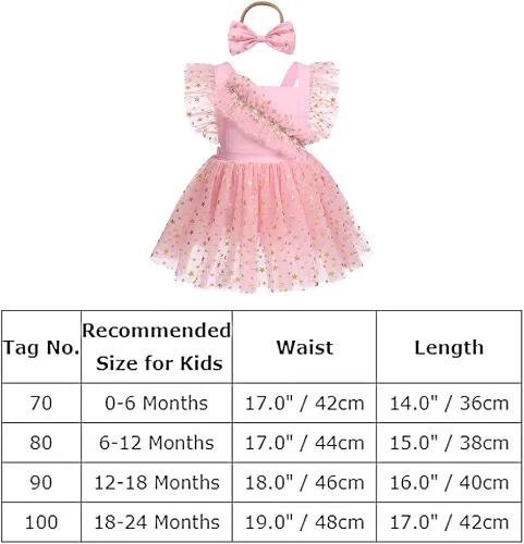 Vista 7 de Traje de bebé recién nacida para el primer cumpleaños, vestido de príncipes, diadema de encaje, volantes, estrellas brillantes, para sesión de fotos