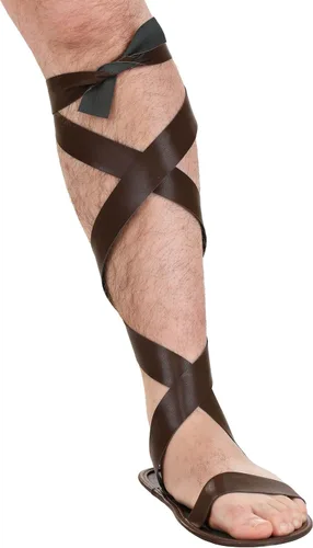 Vista 3 de Sandalias romanas clásicas para hombre Zapatos de disfraz