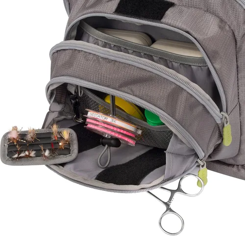 Vista 3 de Allen Company Fall River Fly Fishing Chest Pack - Fits up to 6 Tackle/Fly Boxes and Other Accessories - Olive