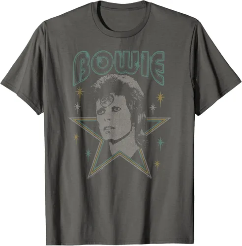 Vista 26 de David Bowie - Camiseta azul Ziggy Stardust, Negro, S