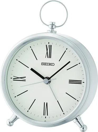 Vista 9 de SEIKO QXE063ALH Reloj de bolsillo estilo dormitorio despertador, negro, 4 pulgadas