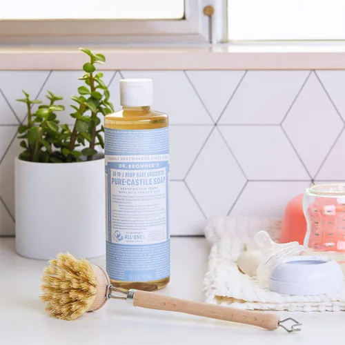 Vista 3 de Dr. Bronner's - Jabón líquido de Castilla, sin fragancia para bebé