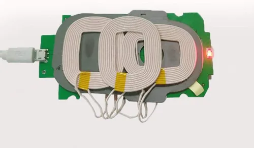Vista 8 de 2 Pcs montón Tecnología de carga inalámbrica Tres bocinas Qi Estándar bricolaje Modified LED de bajo calor Cargador inalámbrico Transmisor Módulo