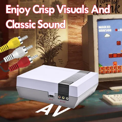 Vista 5 de Retro Game Console for NES, Retro Gaming Console with 620 Built-in Games, Classic Mini Entertainment System for Nintendo, Plug and Play with Dual