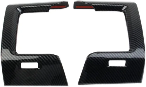 Vista 5 de Cubierta de salida de CA de ventilación de aire lateral de fibra de carbono para Nissan Pathfinder 2022-2026