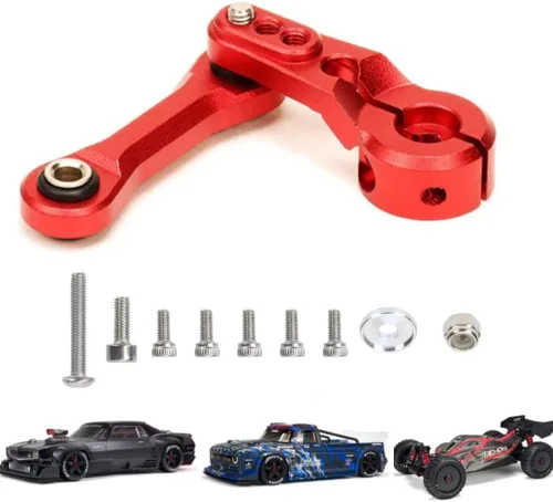 Vista 7 de Aluminio 25t servo bocina y dirección Linkages Actualizaciones Parte para Arrma 1/7 Infracción Felony Limitless 1/8 KRATON Notorious Outcast Talion