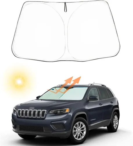 Vista 11 de Parasol para parabrisas de automóvil, ajuste personalizado para Jeep Compass 2007-2016, plegable, para ventana delantera, accesorios interiores