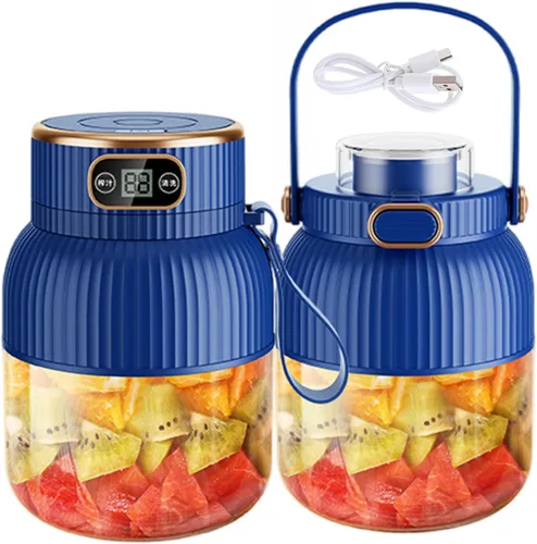 Vista 10 de Friendly 600ml Juicer Blenders USB Rechargeable Mixing Cup for Juices and Shakes Practical Kitchen Appliance USB Rechargeable Juicer White