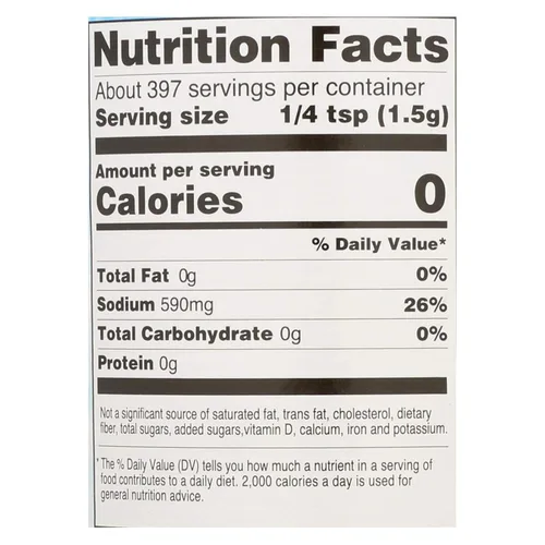 Vista 2 de Sal marina de hain - Caja de 8 - 21 oz