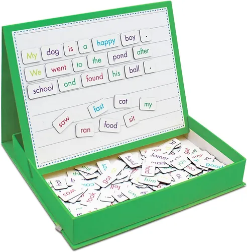 Vista 2 de Junior Learning Rainbow Sentences, 160 piezas, cartón, magnético