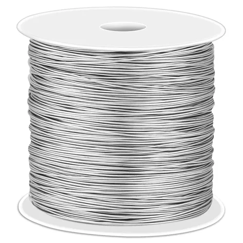 Vista 7 de Cridoz - Alambre de acero inoxidable de calibre 18 para hacer joyas, alambre de 1mm para envoltura de cierre