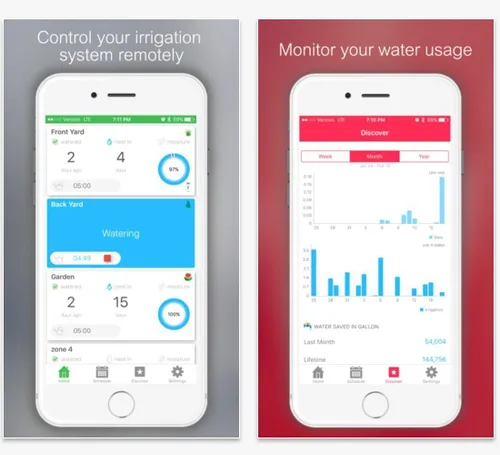 Vista 2 de Netro Spark - Controlador inteligente de aspersores, WiFi, consciente del clima, acceso remoto, compatible con Alexa (8 zonas)