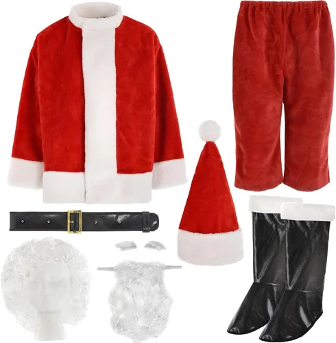 Vista 3 de Red Plush Santa Suit