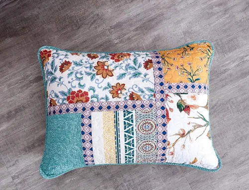 Vista 9 de Tache Home Colcha de cachemir floral bohemio rústico de algodón colcha de retazos