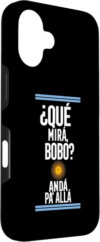 Vista 3 de iPhone 16 Qué Miras Bobo - Funda Mirabobo, Quemira Mirá