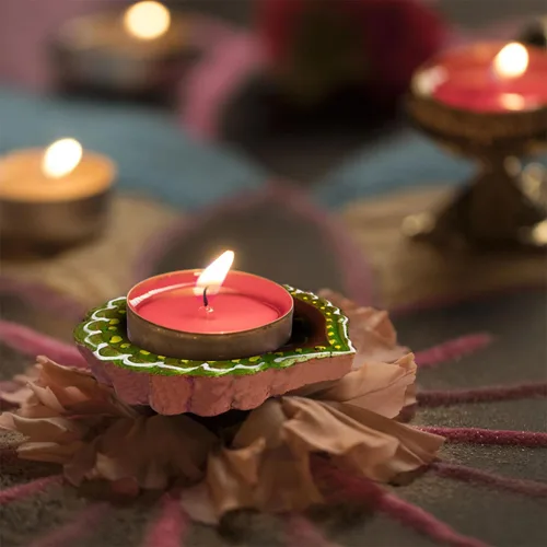Vista 4 de exciting Lives Set of 12 Diwali Diyas For Decoration Diwali, Decorations For Home Diwali Lights Diwali Decor Candle Diwali Gifts For Friends Clay