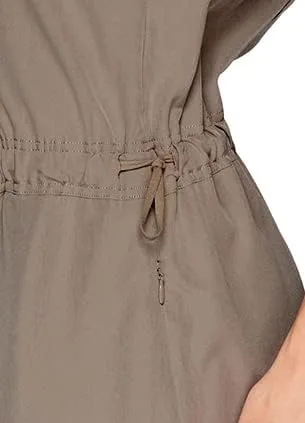 Vista 5 de RBX Active - Vestido de tirantes tejido para mujer, de secado rápido, sin mangas, con bolsillos, cintura elástica, senderismo, tenis, golf