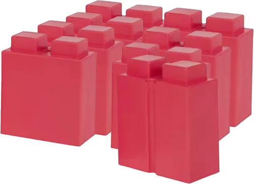 Vista 68 de EverBlock Paquete modular de plástico de tamaño natural de 3 x 3 pulgadas Bloques de construcción gigantes Fácil de conectar y reutilizar Uso