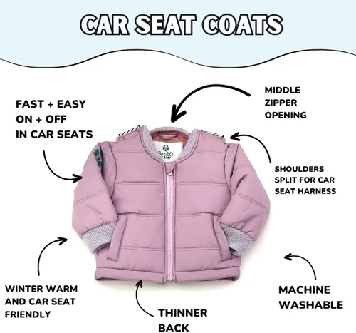 Vista 22 de Buckle Me Baby Coats Abrigo de asiento de coche de Toast