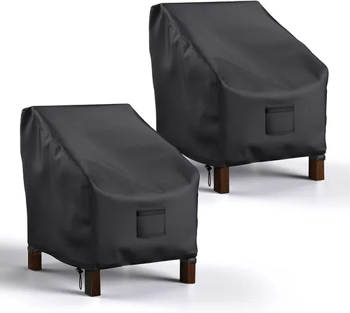 Vista 11 de Mrrihand - Fundas impermeables para sillas de patio, fundas para asiento profundo, resistentes al aire libre