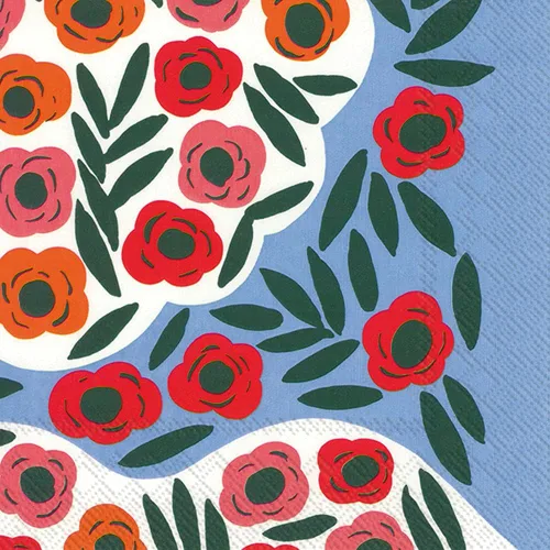 Vista 16 de IHR Ideal Home Range Servilletas de cena Marimekko desechables de 3 capas de papel, 8.5 x 4.5 pulgadas, Juhannustaika, 16