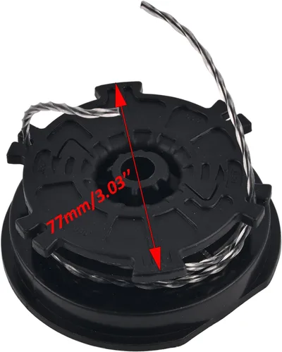 Vista 8 de Realman 309562005 Cabezal de recortadora con retenedores de carrete para Ryobi RY28120 RY28121 RY28140 (SS26) RY28141 RY28160 RY28161 RY34426