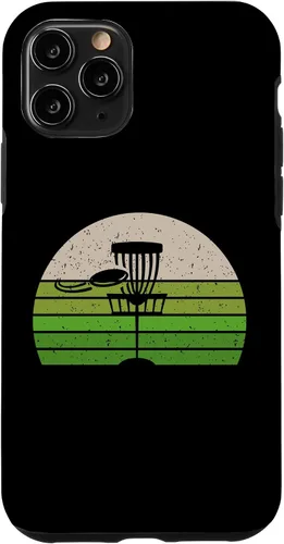 Vista 10 de Funda deportiva para iPhone 15 con disco vintage para golf, discgolf, Frolf, disco volador