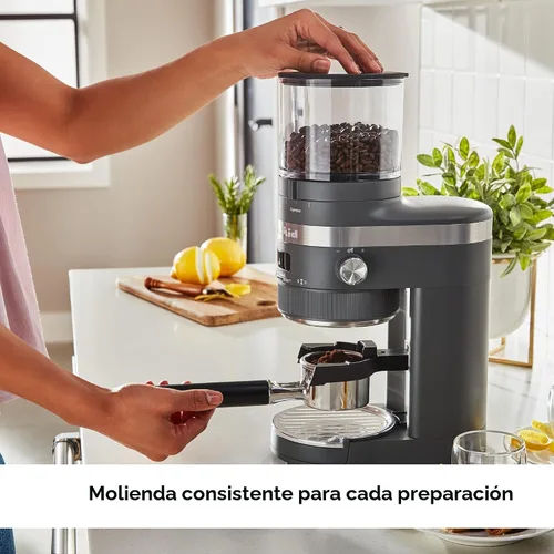 Vista 3 de KitchenAid Molinillo de café de rebabas - KCG8433 - Gris carbón mate